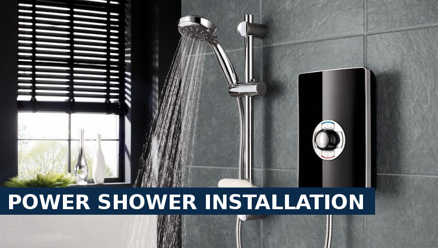 Power shower installation East Sheen